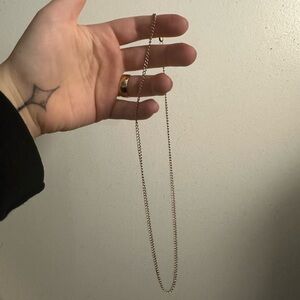 Solid Vintage 10k Gold Curb Chain
